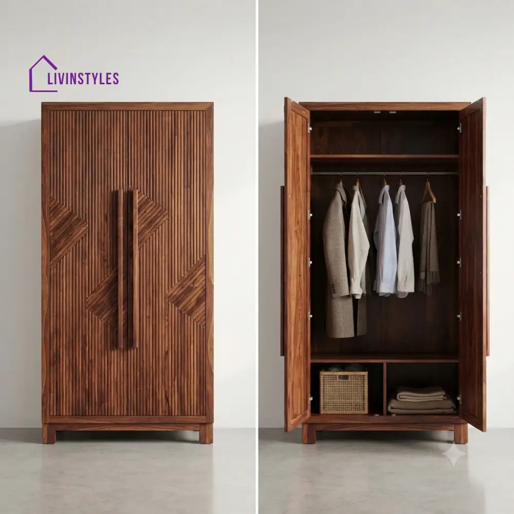 Aarika Wooden Wardrobe for Clothes | Cupboard for Clothes