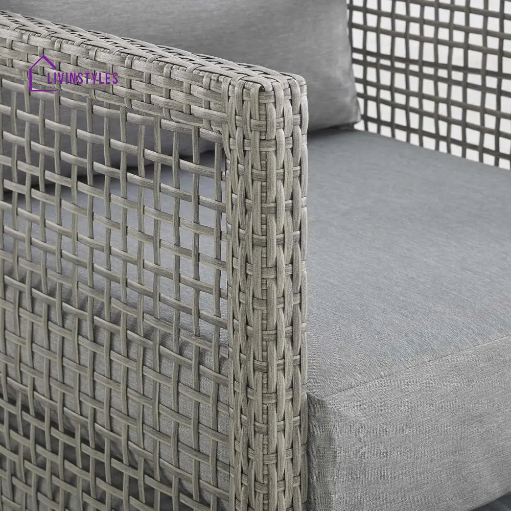 Aarini Outdoor Wicker Woven 6 Pieces Sectional Patio Furniture Set - Sofa Set