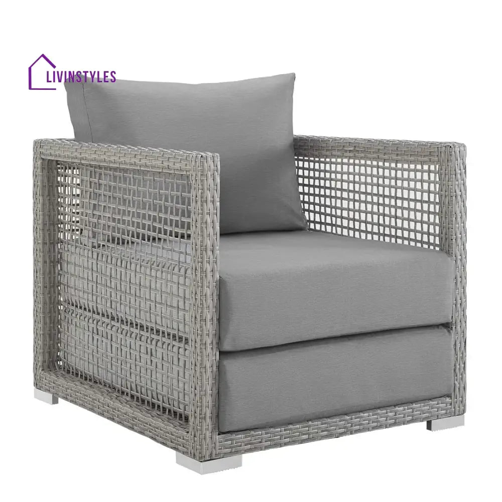 Aarini Outdoor Wicker Woven 6 Pieces Sectional Patio Furniture Set - Sofa Set