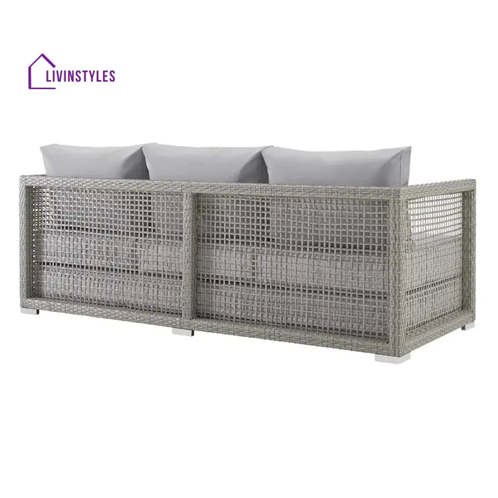 Aarini Outdoor Wicker Woven 6 Pieces Sectional Patio Furniture Set - Sofa Set
