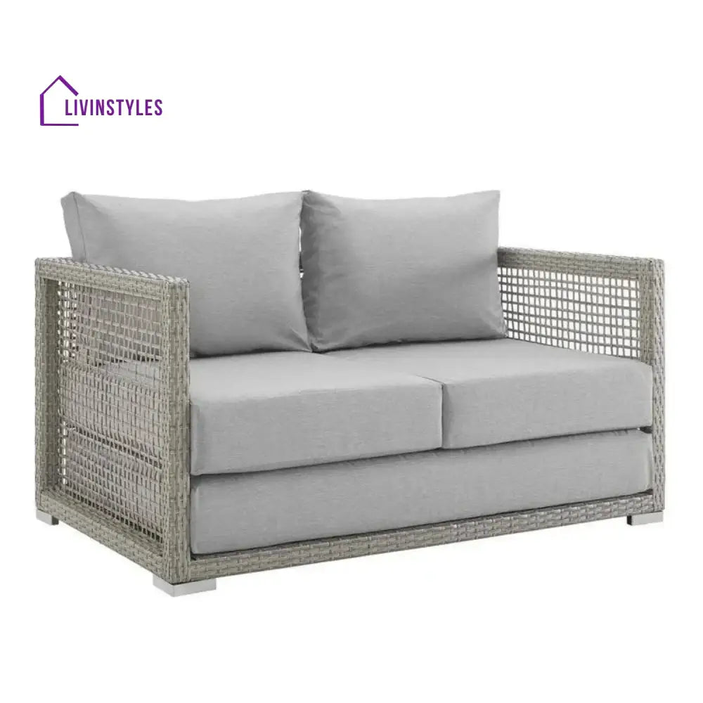 Aarini Outdoor Wicker Woven 6 Pieces Sectional Patio Furniture Set - Sofa Set