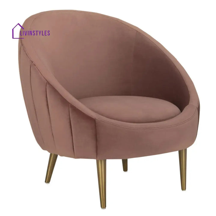 Aarna Metal and Fabric Arm Chair | Living Room Chair | Lounge Chair