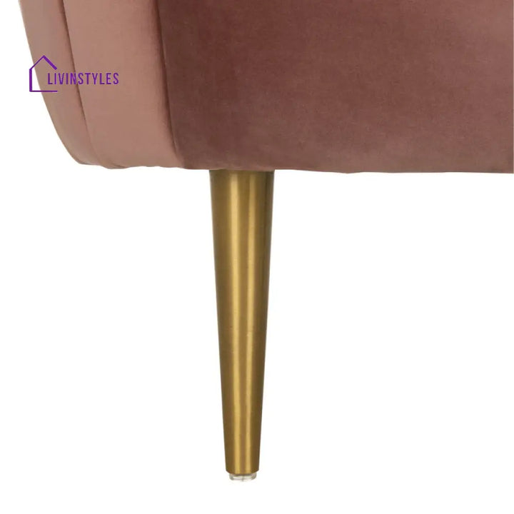 Aarna Metal and Fabric Arm Chair | Living Room Chair | Lounge Chair