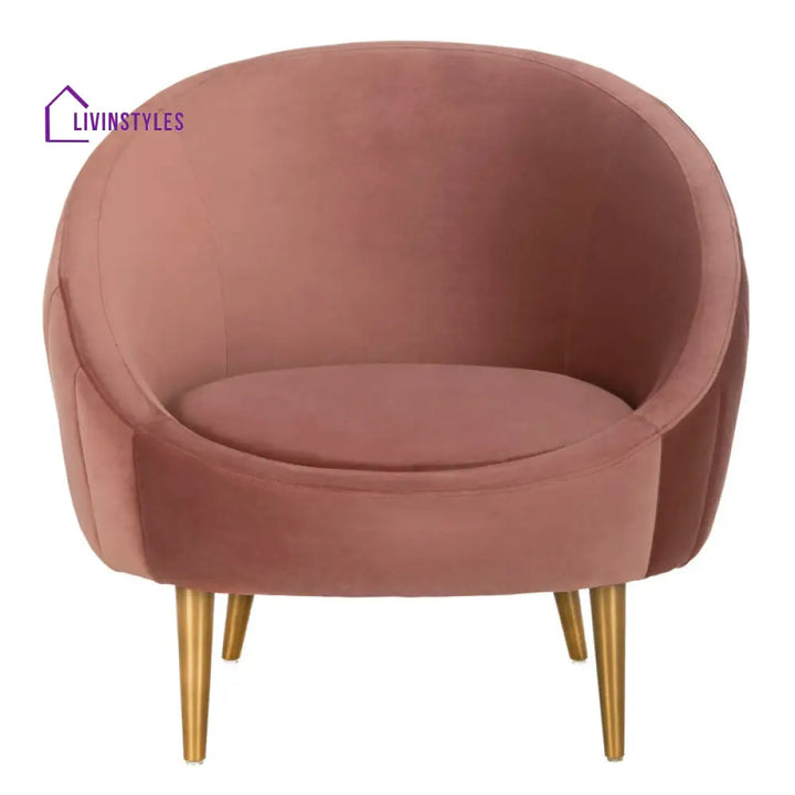 Aarna Metal and Fabric Arm Chair | Living Room Chair | Lounge Chair