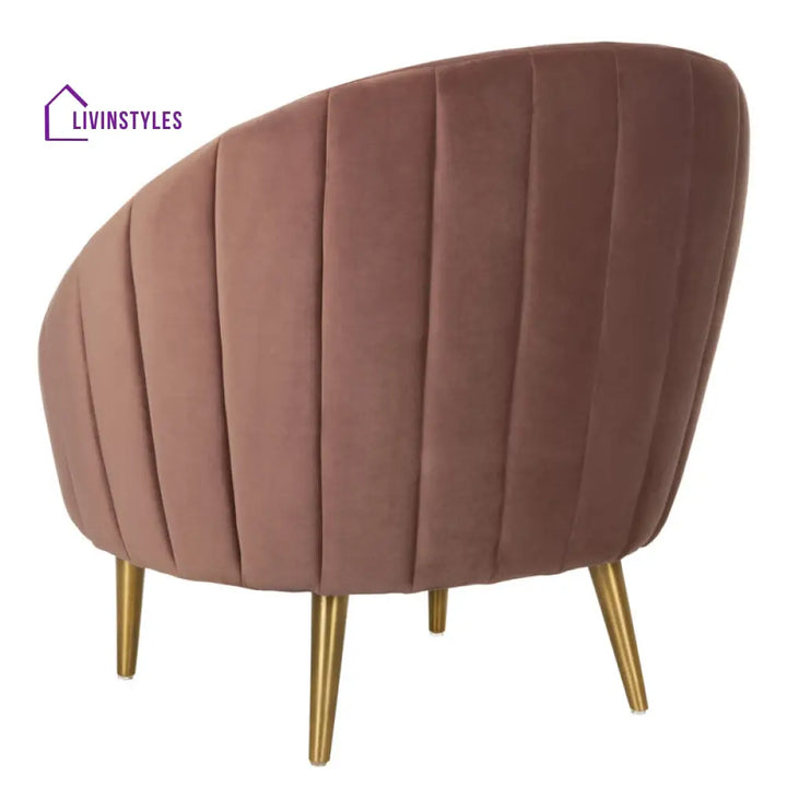 Aarna Metal and Fabric Arm Chair | Living Room Chair | Lounge Chair