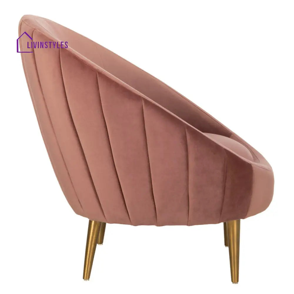 Aarna Metal and Fabric Arm Chair | Living Room Chair | Lounge Chair