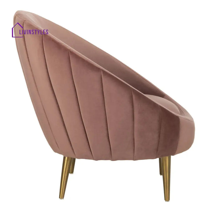 Aarna Metal and Fabric Arm Chair | Living Room Chair | Lounge Chair