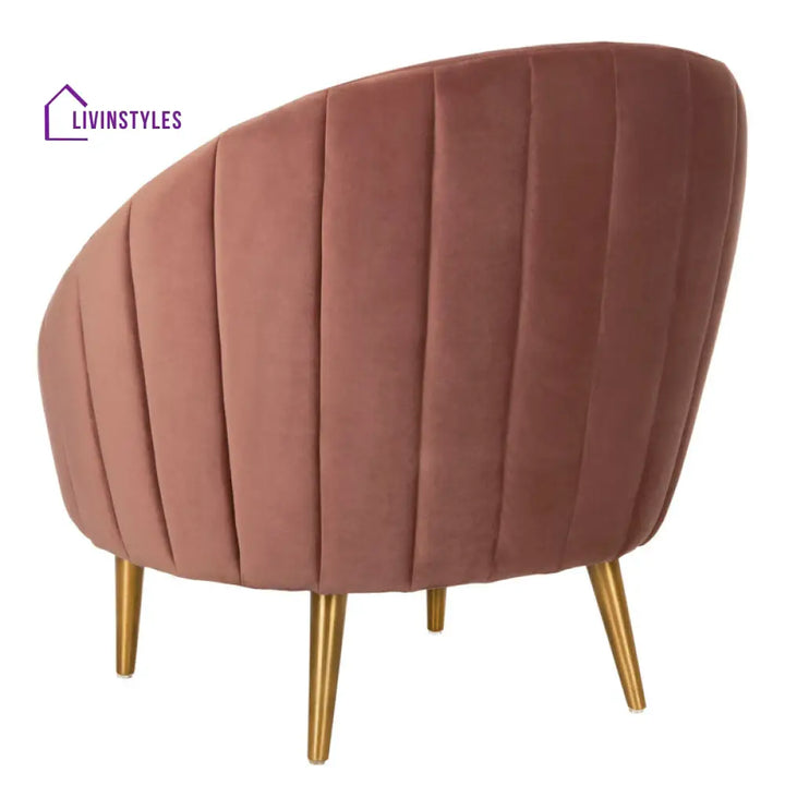 Aarna Metal and Fabric Arm Chair | Living Room Chair | Lounge Chair