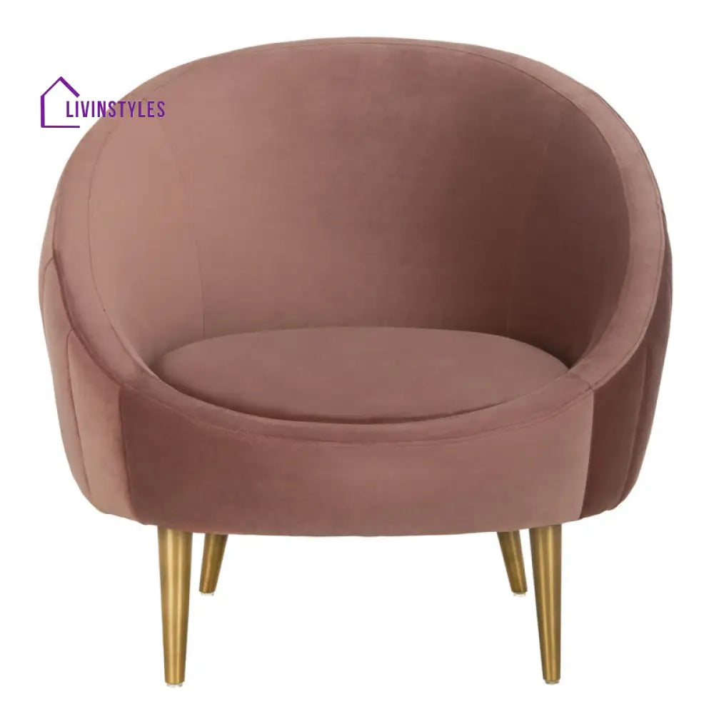 Aarna Metal and Fabric Arm Chair | Living Room Chair | Lounge Chair