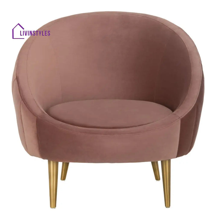Aarna Metal and Fabric Arm Chair | Living Room Chair | Lounge Chair