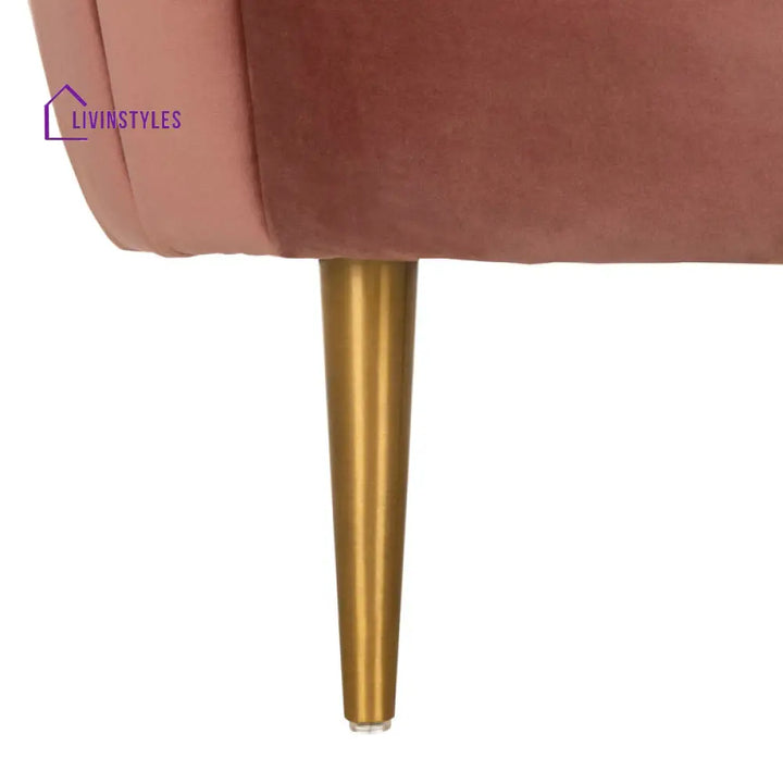 Aarna Metal and Fabric Arm Chair | Living Room Chair | Lounge Chair