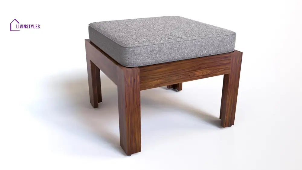 Aarush Sheesham Wood Low Height Coffee Table with 4 Stools (W96*D96*H47cm) Coffee Table
