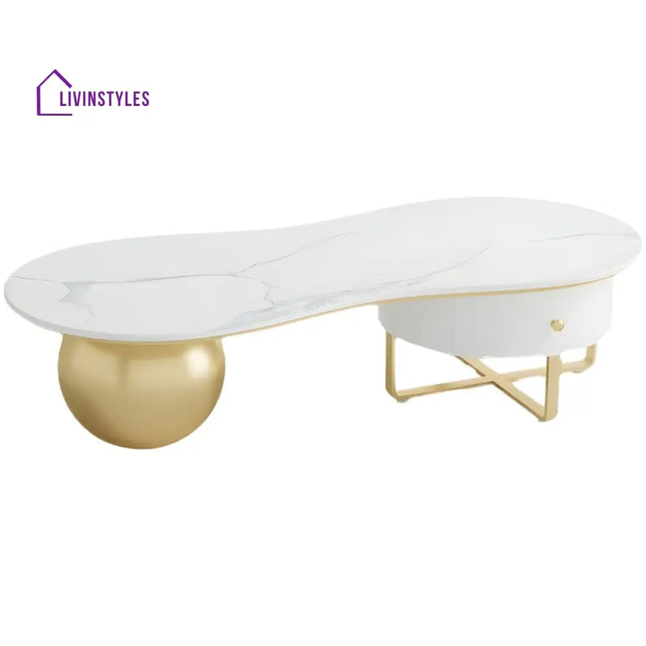 Aarush Stainless Steel Frame Coffee Table for Living Room