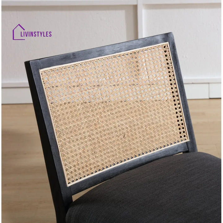 Aashi Solid Wood and Fabric Arm Chair | Living Room Chair | Lounge Chair