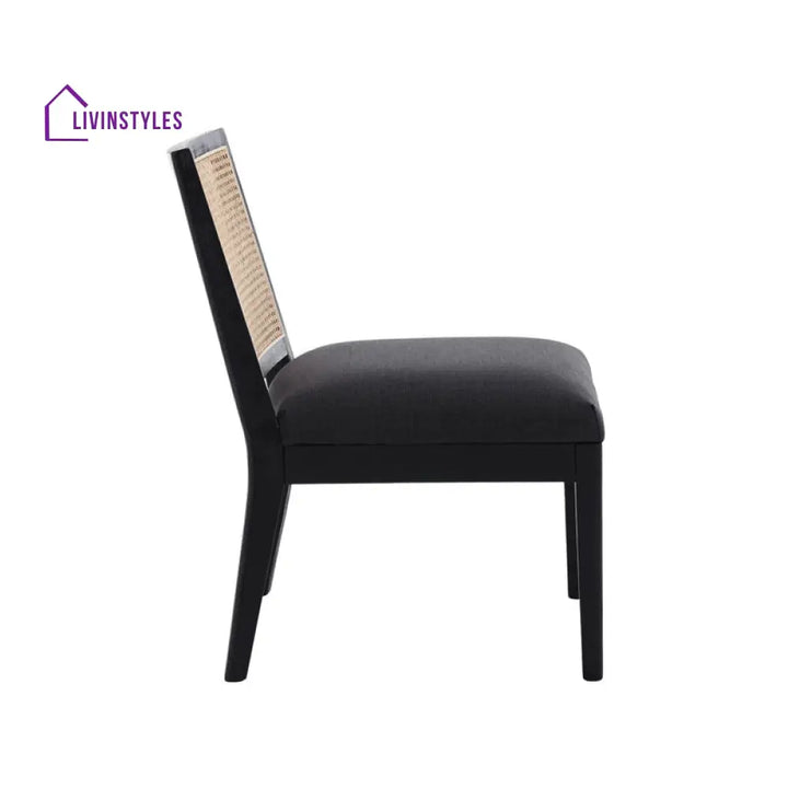 Aashi Solid Wood and Fabric Arm Chair | Living Room Chair | Lounge Chair
