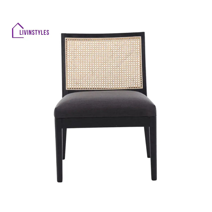 Aashi Solid Wood and Fabric Arm Chair | Living Room Chair | Lounge Chair