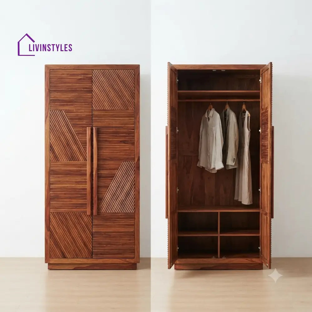 Aashi Wooden Wardrobe for Clothes | Cupboard for Clothes