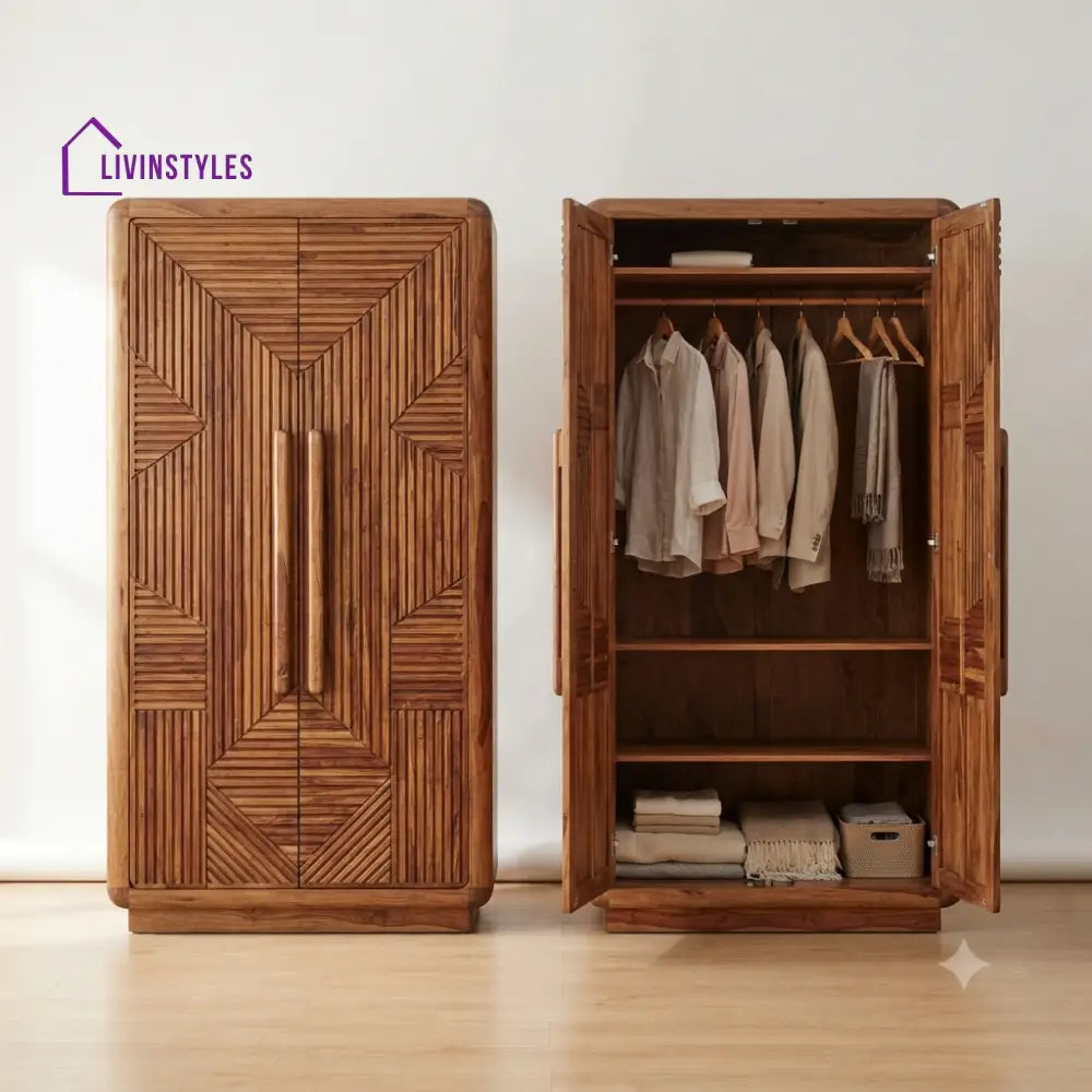 Aashrita Wooden Wardrobe for Clothes | Cupboard for Clothes
