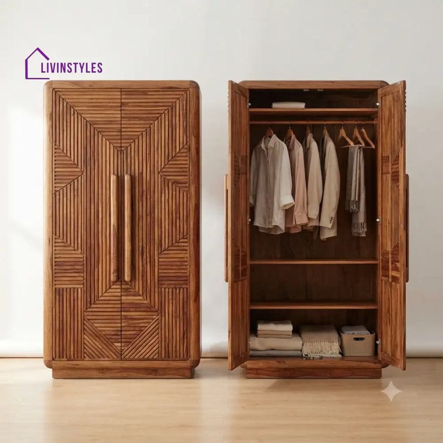 Aashrita Wooden Wardrobe for Clothes | Cupboard for Clothes