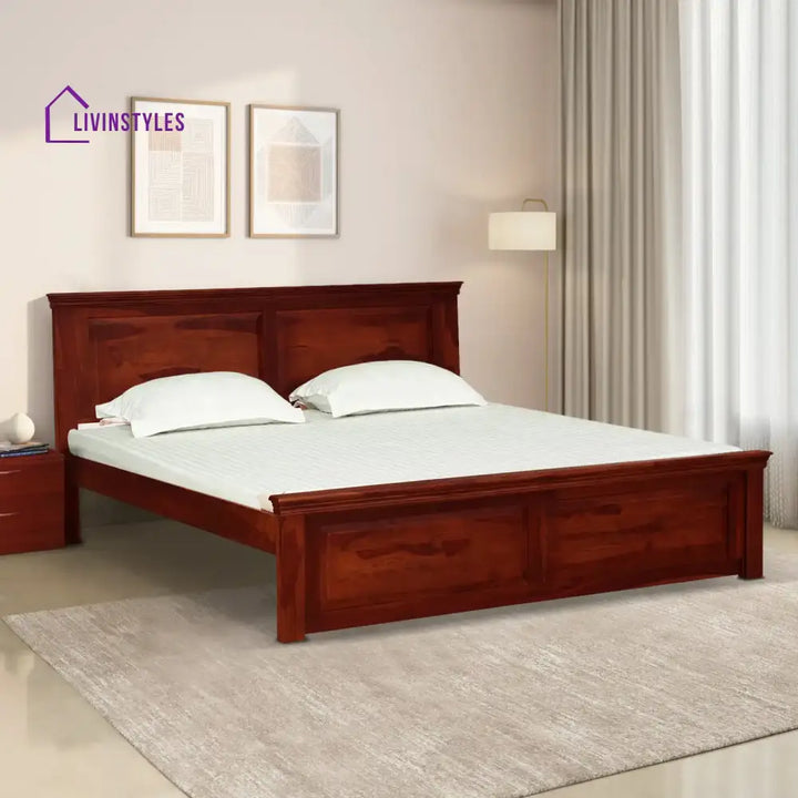 Kanishka Modern Solid Wood Beds Queen / Honey Bed without storage