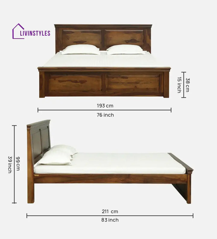 Kanishka Modern Solid Wood Beds Bed without storage