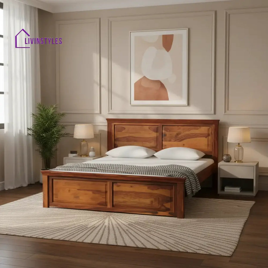 Kanishka Modern Solid Wood Beds Bed without storage