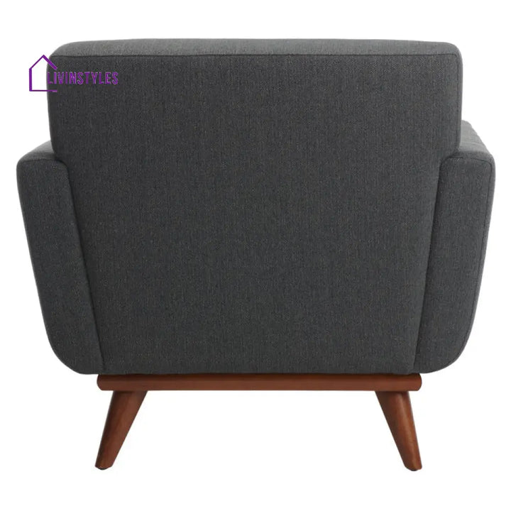 Aavya Solid Wood Frame and Fabric Arm Chair | Living Room Chair | Lounge Chair