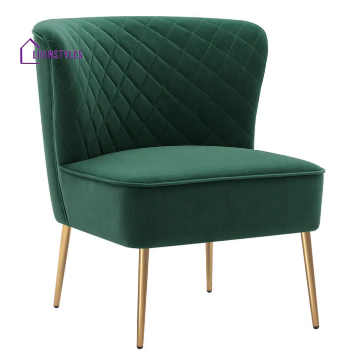 Aayushi Metal and Fabric Arm Chair | Living Room Chair | Lounge Chair