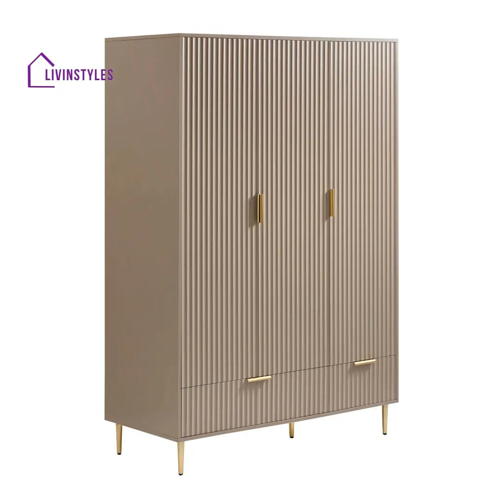 Abel 3 Door Wardrobe with Drawers Wardrobe