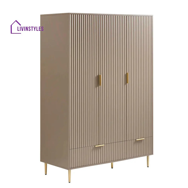 Abel 3 Door Wardrobe with Drawers Wardrobe