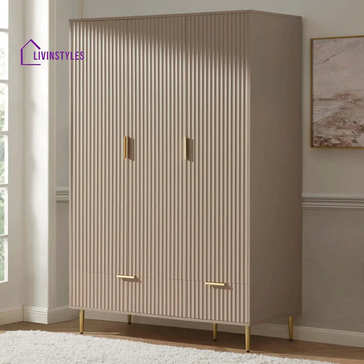 Abel 3 Door Wardrobe with Drawers Wardrobe