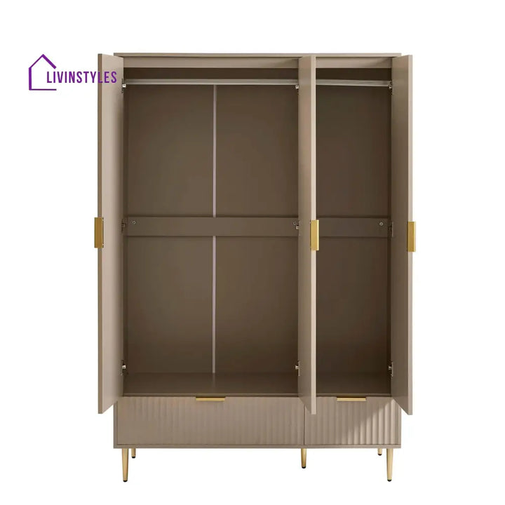 Abel 3 Door Wardrobe with Drawers Wardrobe