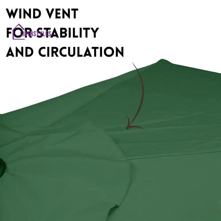Abena 9ft Green Color Outdoor Patio Umbrella with Centre Pole Patio Umbrella