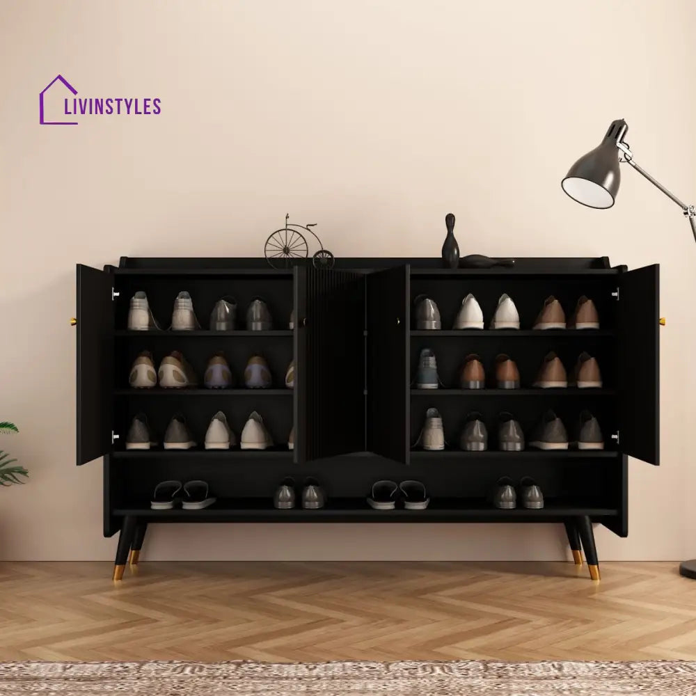 Abhay Solid Wood Shoe Rack for Entryway | Living Room