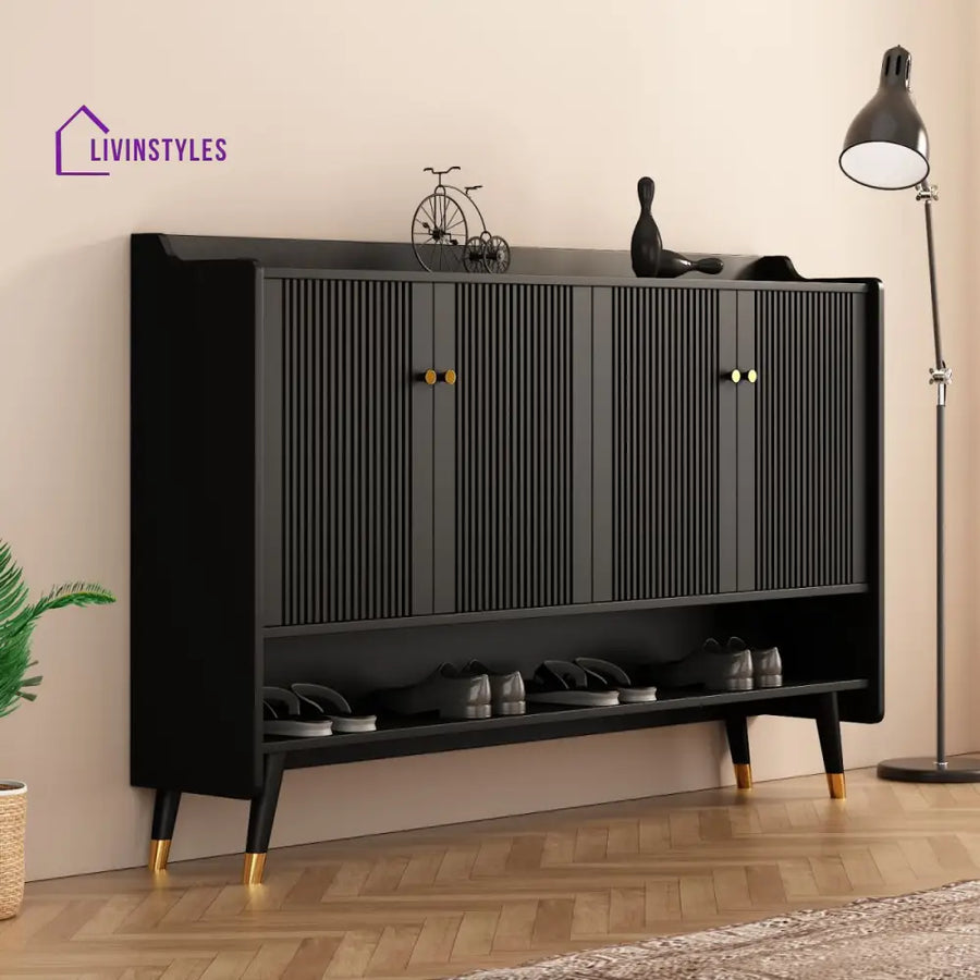 Abhay Solid Wood Shoe Rack for Entryway | Living Room