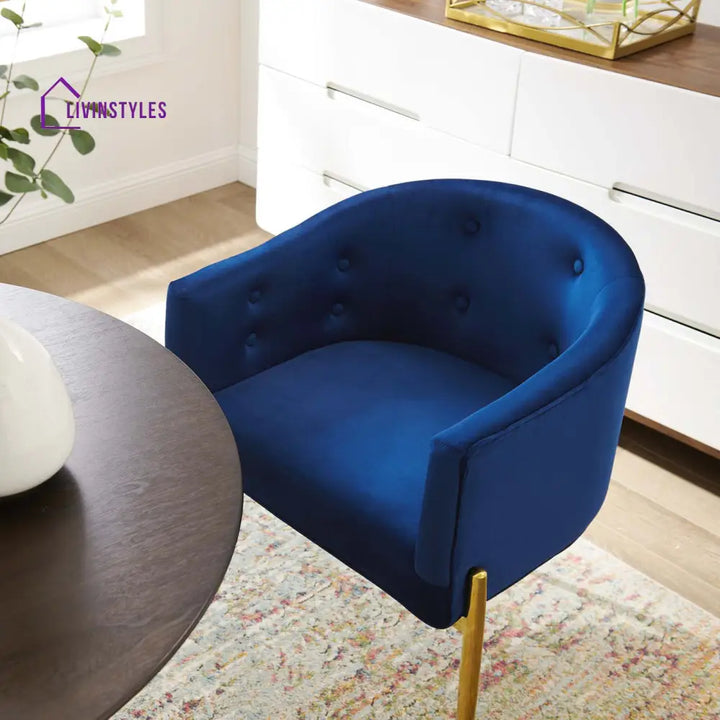 Abhinav Living Room Chair - Blue