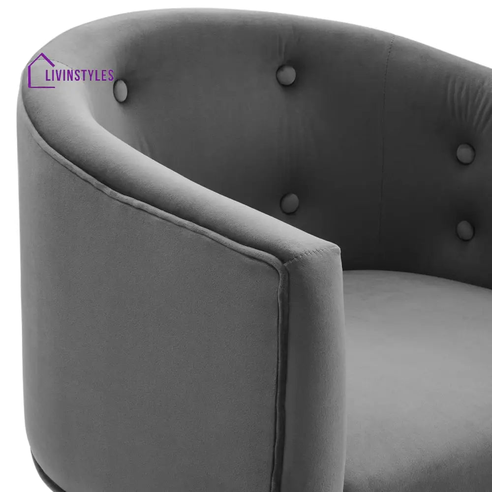Abhinav Living Room Chair - Grey