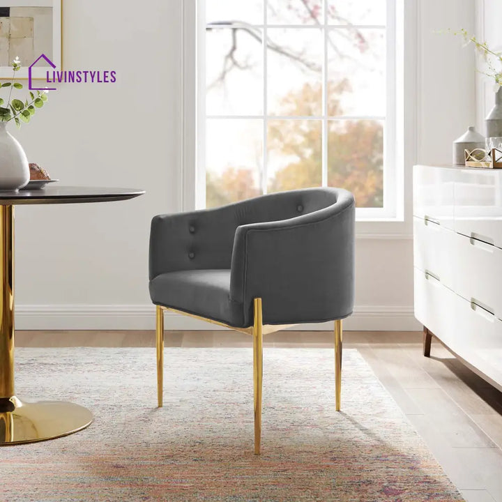 Abhinav Living Room Chair - Grey
