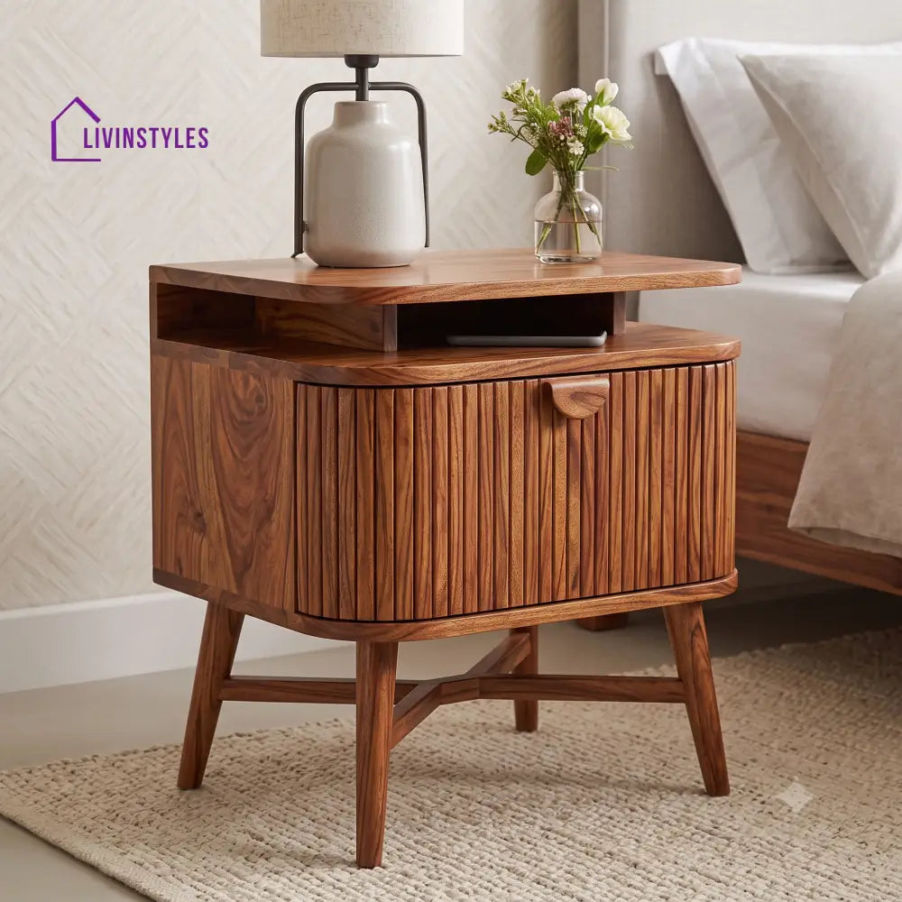 Abimbola Premium Wooden Bedside Table | Side Table for Bedroom
