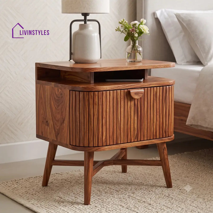 Abimbola Premium Wooden Bedside Table | Side Table for Bedroom