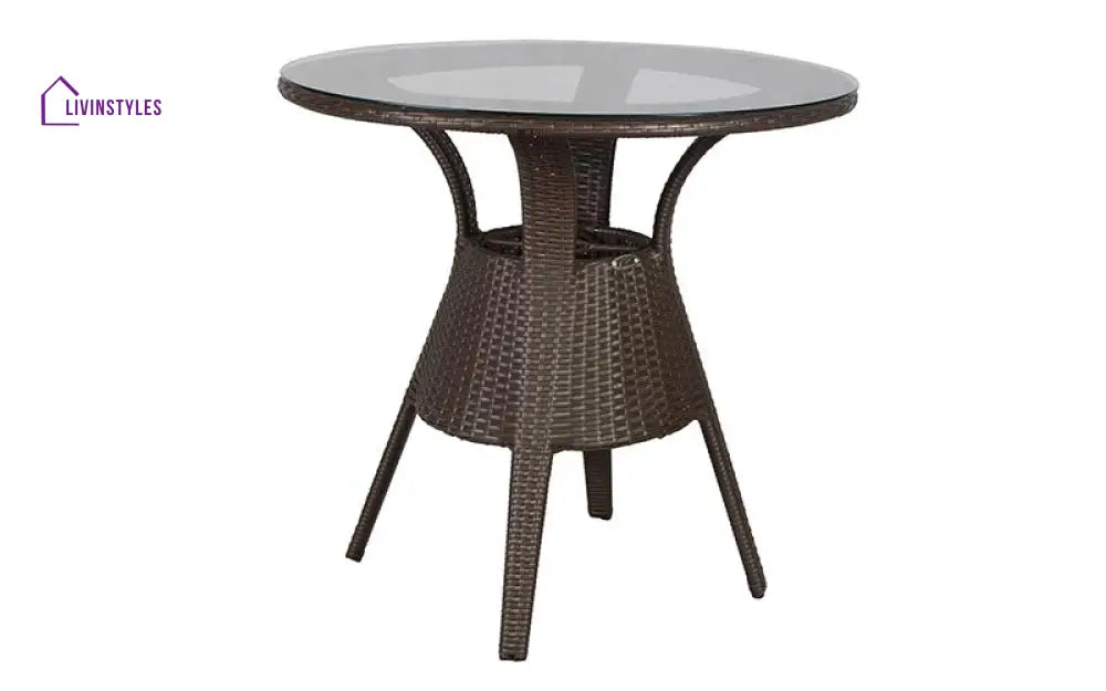 Ace Outdoor Patio Seating Set 4 Chairs and 1 Table Set (Dark Brown) - Coffee Table Sets