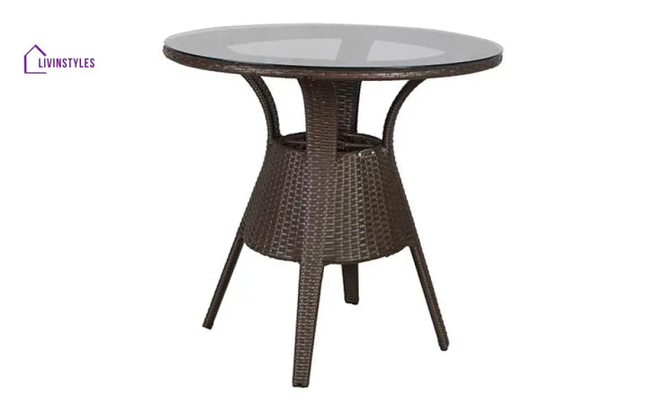 Ace Outdoor Patio Seating Set 4 Chairs and 1 Table Set (Dark Brown) - Coffee Table Sets