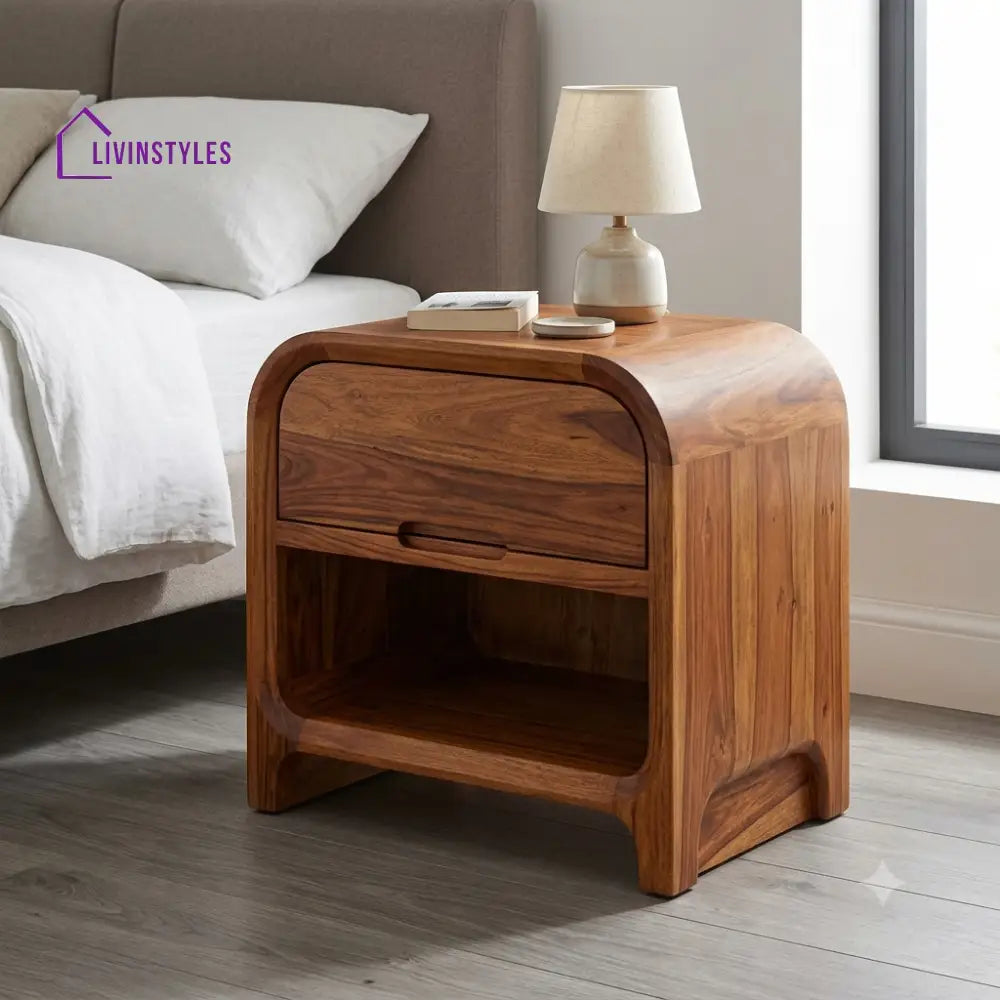 Adebisi Premium Wooden Bedside Table | Side Table for Bedroom