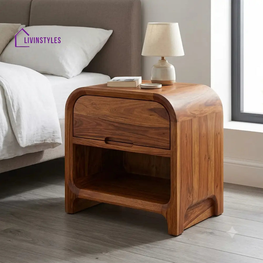 Adebisi Premium Wooden Bedside Table | Side Table for Bedroom