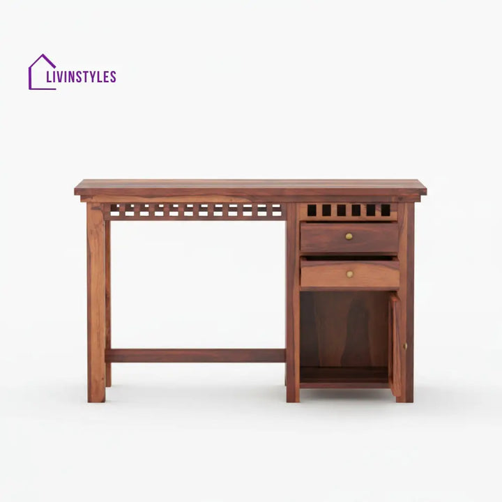 Adela Sheesham Wood study with drawer and storage