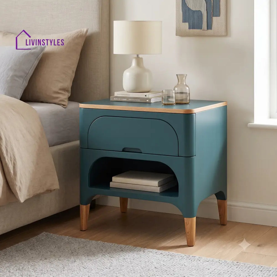Adèle Premium Solid Wood Bedside Table | Side Table for Bedroom