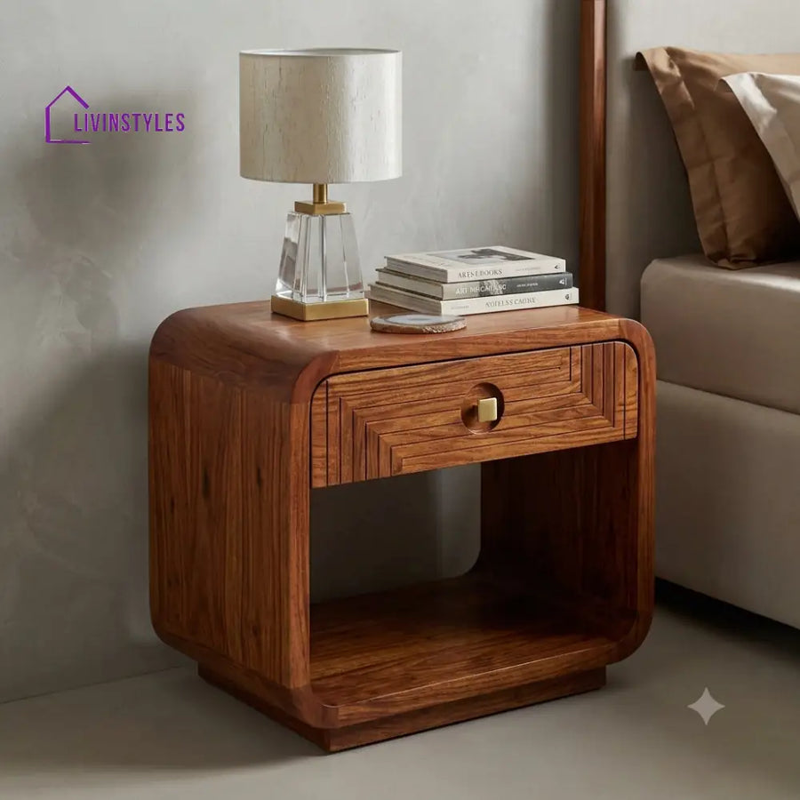 Aderonke Premium Wooden Bedside Table | Side Table for Bedroom