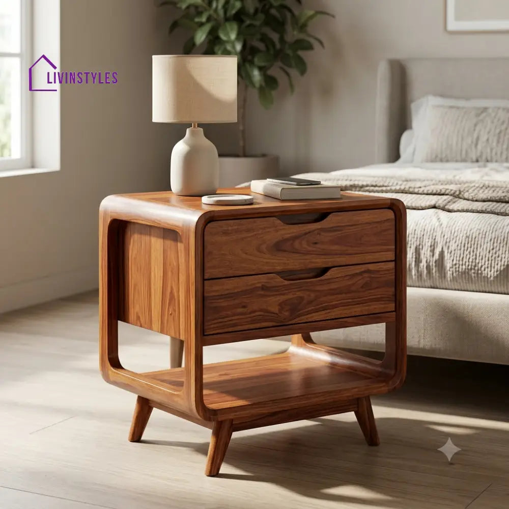 Adetola Premium Wooden Bedside Table | Side Table for Bedroom