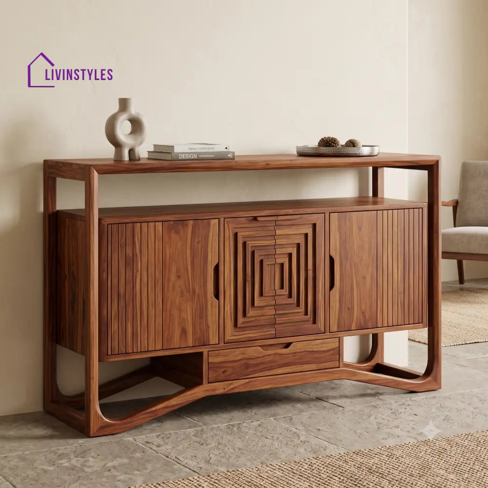 Adhira Premium Wooden Sideboard and Cabinet for Living Room