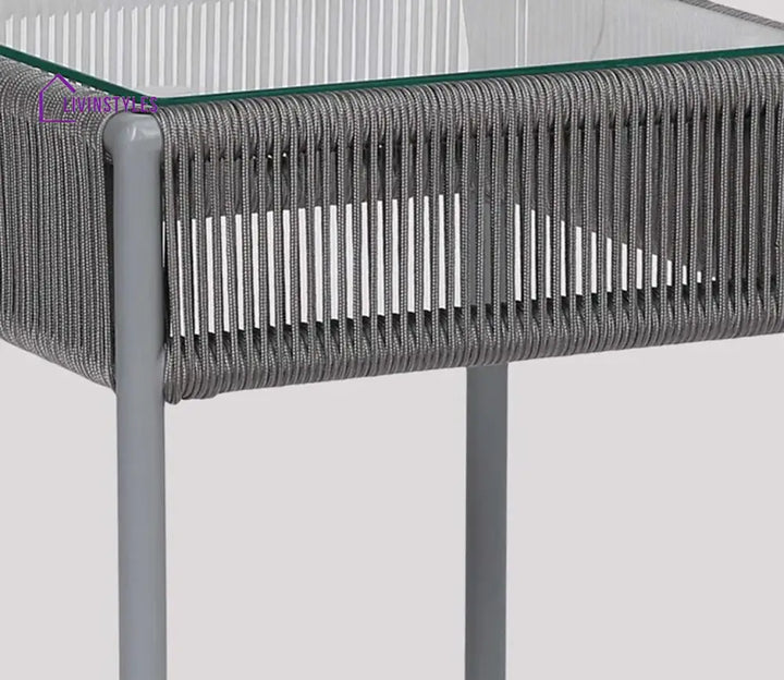 Adison Rope Patio Set (Dark Grey)